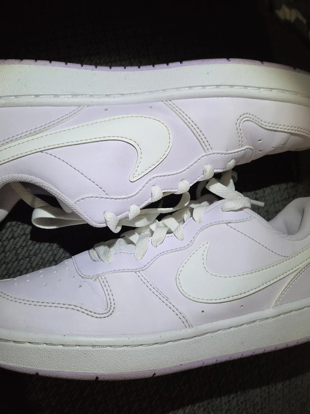 Nike Court Borough Low Recraft GS Barely Grape Lilac Purple Sz 6.5Y Or 8 Womens